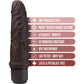 Dr. Skin Silicone Dr. Robert Waterproof Vibrating 7" Dildo By Blush - Chocolate