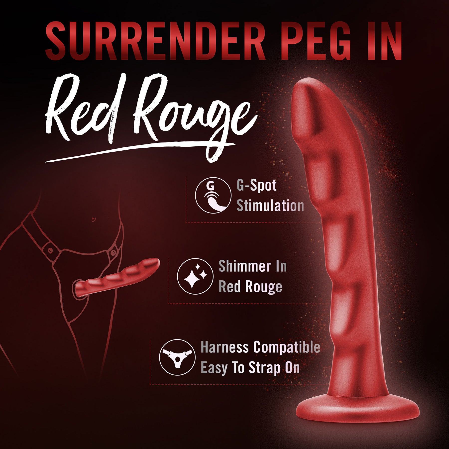 Temptasia Jealousy Peg Silicone Dildo