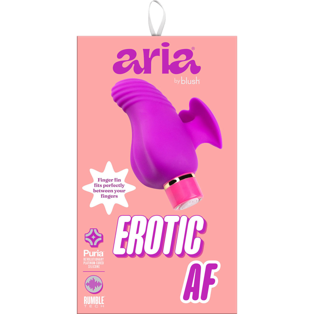 Aria Erotic AF Rechargeable Waterproof Silicone Clitoral Vibrator By Blush - Plum