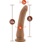 Dr. Skin Dr. Noah 8" Realistic Posable Silicone Dildo With Suction Cup By Blush - Caramel