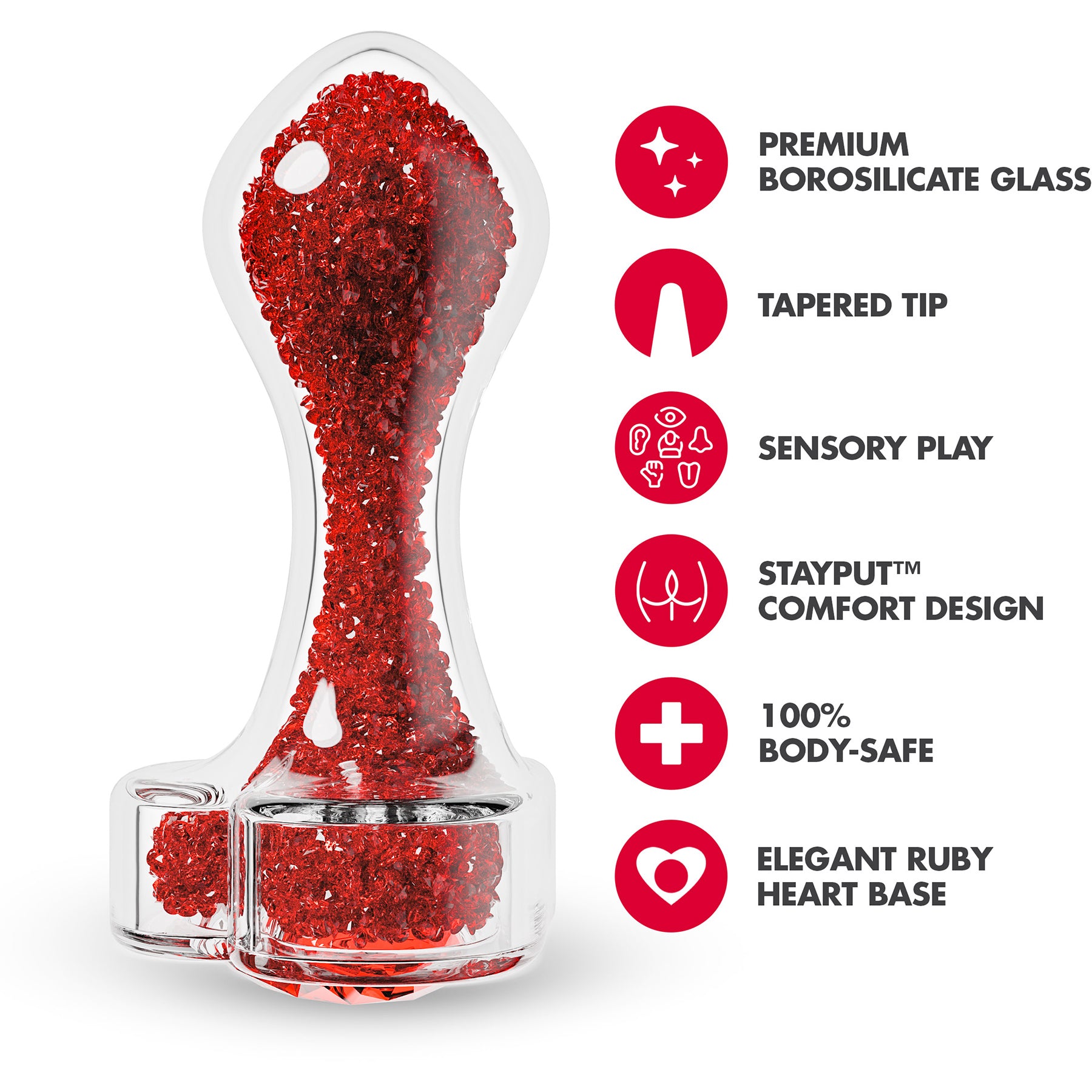Oh My Gem Lustre Glass Anal Plug By Blush