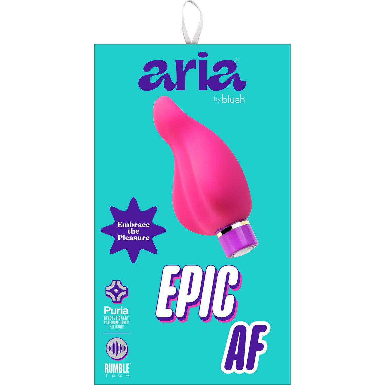 Aria Epic AF Rechargeable Waterproof Silicone Clitoral Vibrator By Blush - Fuchsia