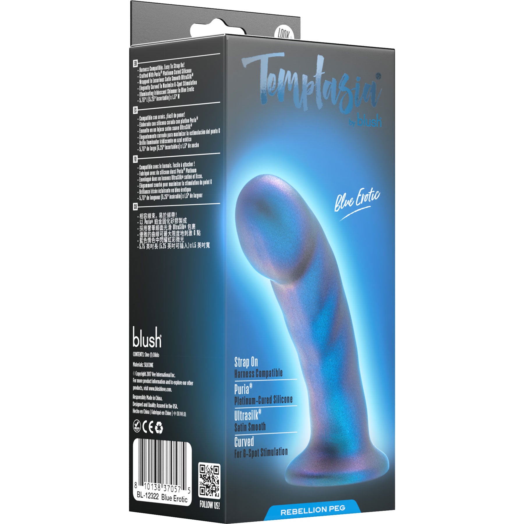 Temptasia Rebellion Peg Silicone Dildo By Blush