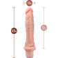 Dr. Skin Silicone Dr. Richard Waterproof Vibrating 9" Dildo By Blush - Vanilla