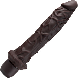 Dr. Skin Silicone Dr. Richard Waterproof Vibrating 9" Dildo By Blush - Chocolate