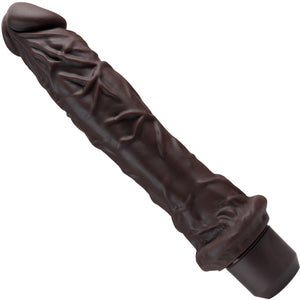 Dr. Skin Silicone Dr. Richard Waterproof Vibrating 9" Dildo By Blush - Chocolate