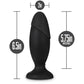 Anal Adventures Platinum Silicone Rocket Butt Plug By Blush - Black