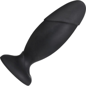 Anal Adventures Platinum Silicone Rocket Butt Plug By Blush - Black