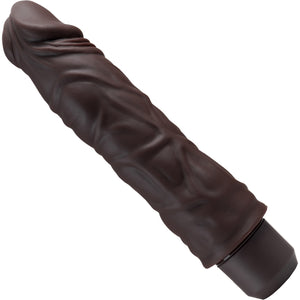 Dr. Skin Silicone Dr. David Waterproof Vibrating 8" Dildo By Blush - Chocolate