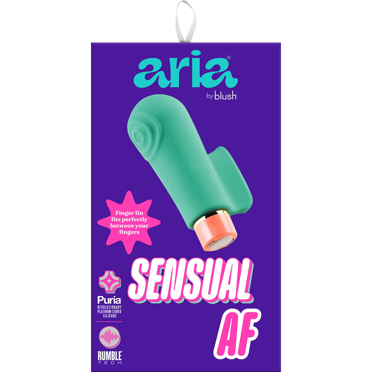 Aria Sensual AF Rechargeable Waterproof Silicone Clitoral Vibrator By Blush - Teal