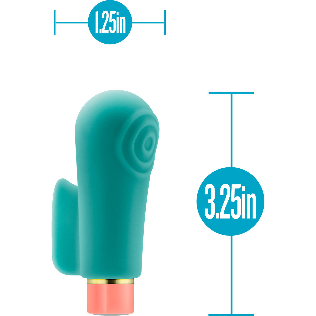 Aria Sensual AF Rechargeable Waterproof Silicone Clitoral Vibrator By Blush - Teal