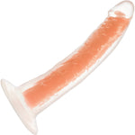 Neo Elite Lavo Glow In The Dark 7.5 Inch Dual Density Realistic Silicone Dildo by Blush - Neon Orange