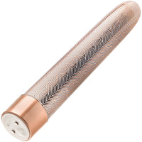 The Collection Lattice Limited Edition Rechargeable Waterproof Slimline Vibrator By Blush - Rose Gold