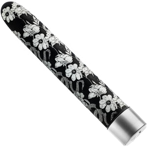The Collection Eden Limited Edition Rechargeable Waterproof Slimline Vibrator By Blush - Black & White