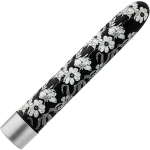 The Collection Eden Limited Edition Rechargeable Waterproof Slimline Vibrator By Blush - Black & White