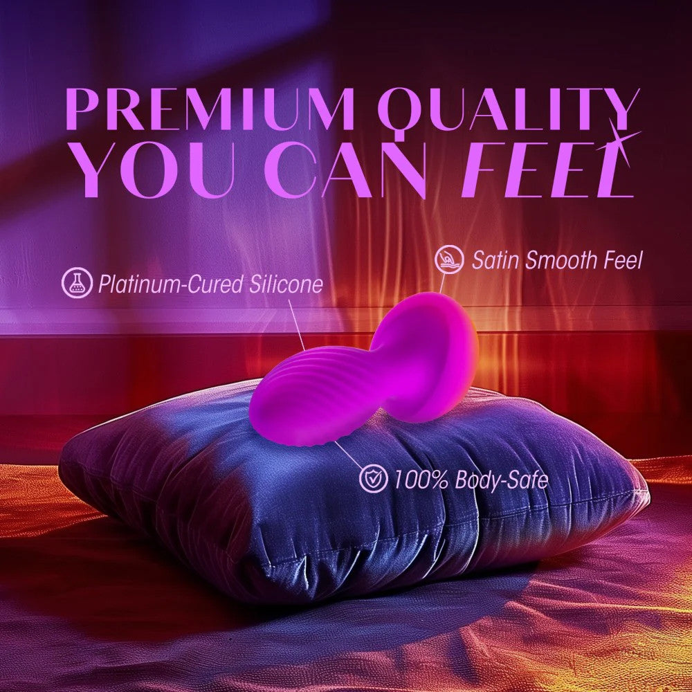 Oh My Gem Charm Rechargeable Silicone Vibrating Butt Plug By Blush - Amethyst