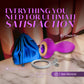 Oh My Gem Charm Rechargeable Silicone Vibrating Butt Plug By Blush - Amethyst
