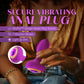Oh My Gem Charm Rechargeable Silicone Vibrating Butt Plug By Blush - Amethyst