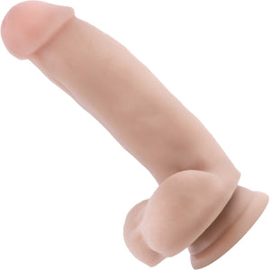 Dr. Skin Dr. Samuel 7" Realistic Posable Silicone Suction Cup Dildo By Blush - Vanilla