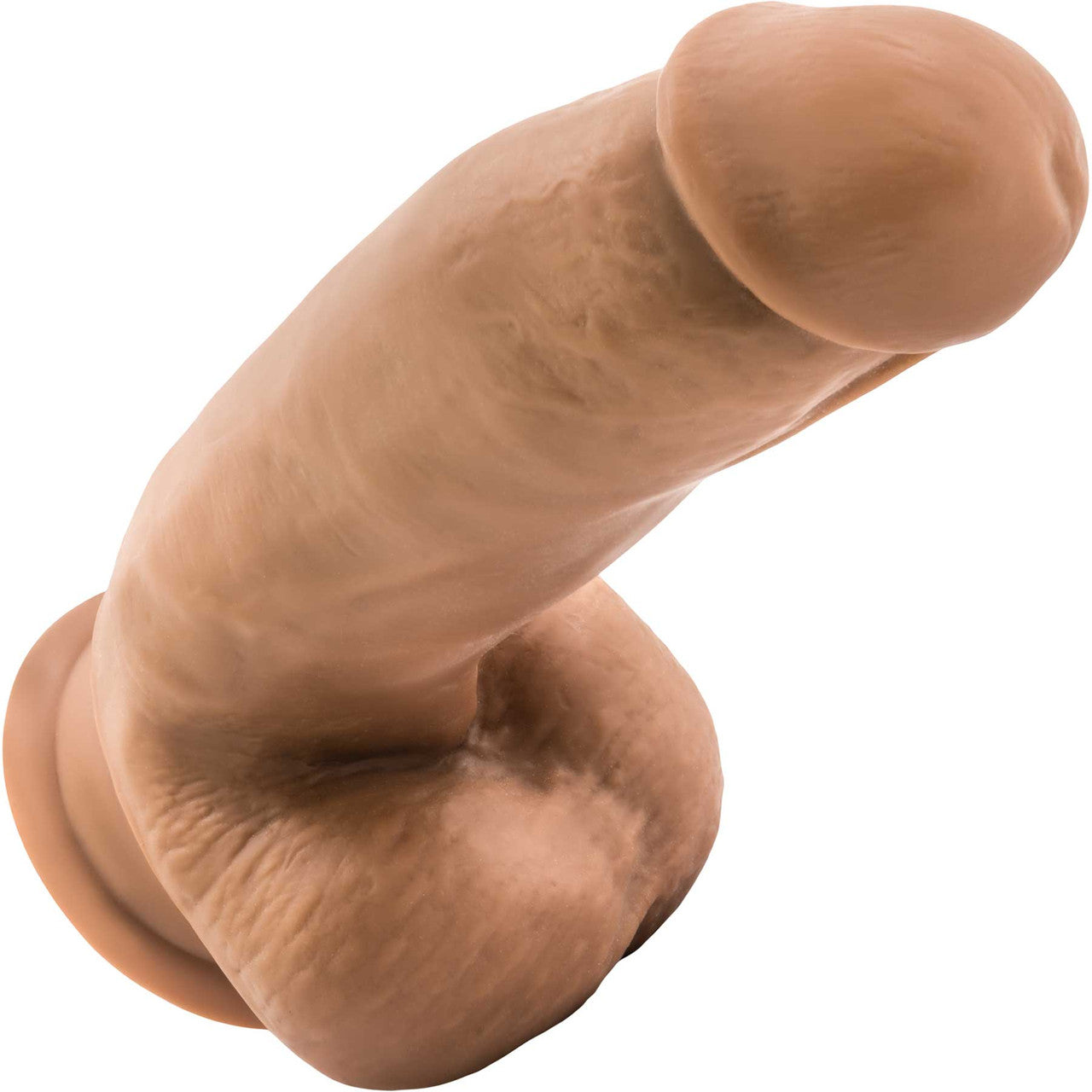 Dr. Skin Dr. Samuel 7" Realistic Posable Silicone Suction Cup Dildo By Blush - Caramel