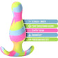 Avant Kaleido Silicone Butt Plug By Blush - Lime