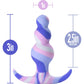 Avant Twilight Beaded Silicone Butt Plug By Blush - Blue