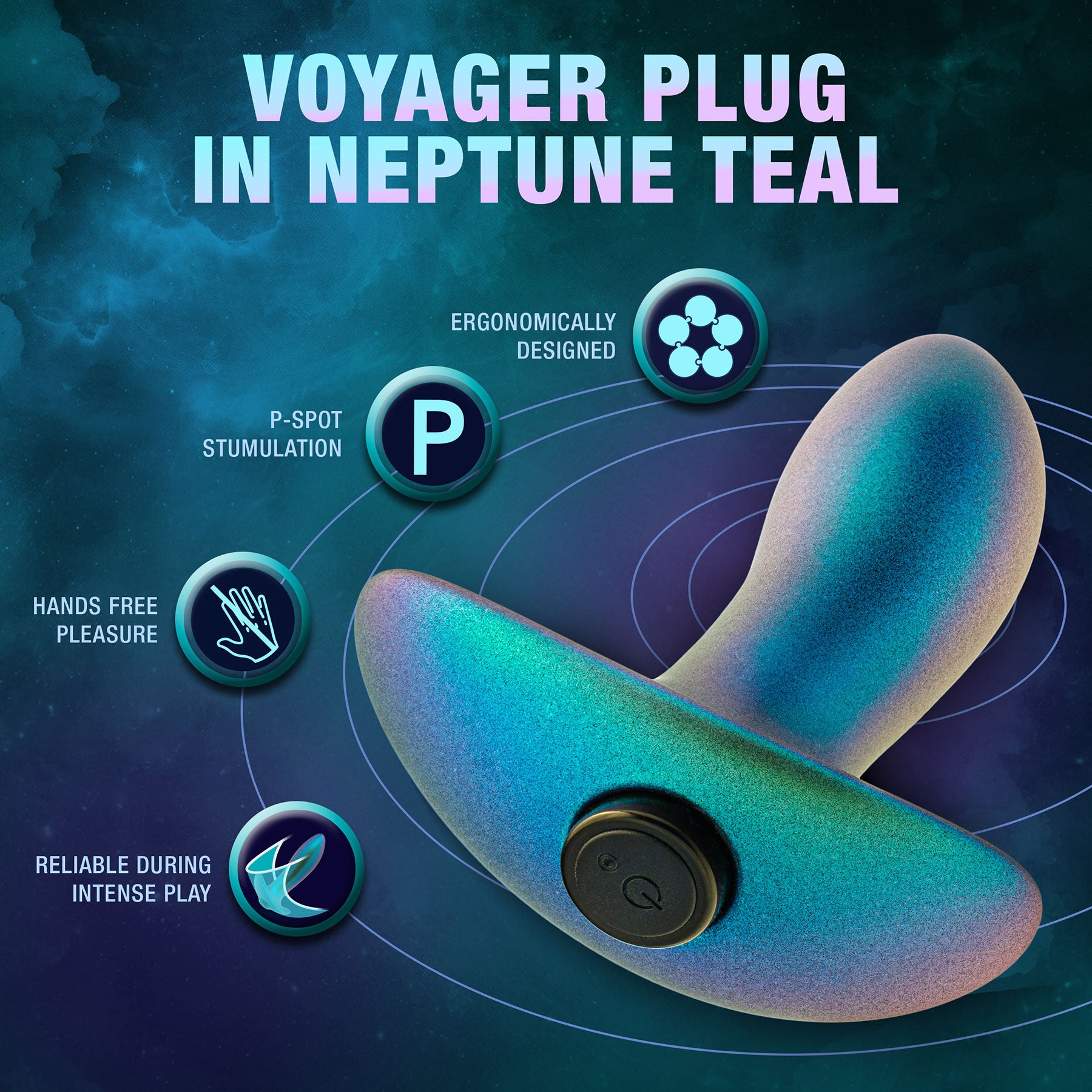 Anal Adventures Matrix Voyager Plug Silicone Rechargeable Anal Plug By Blush