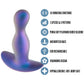 Anal Adventures Matrix Odyssey Vibrating Silicone Rechargeable Prostate Stimulator By Blush