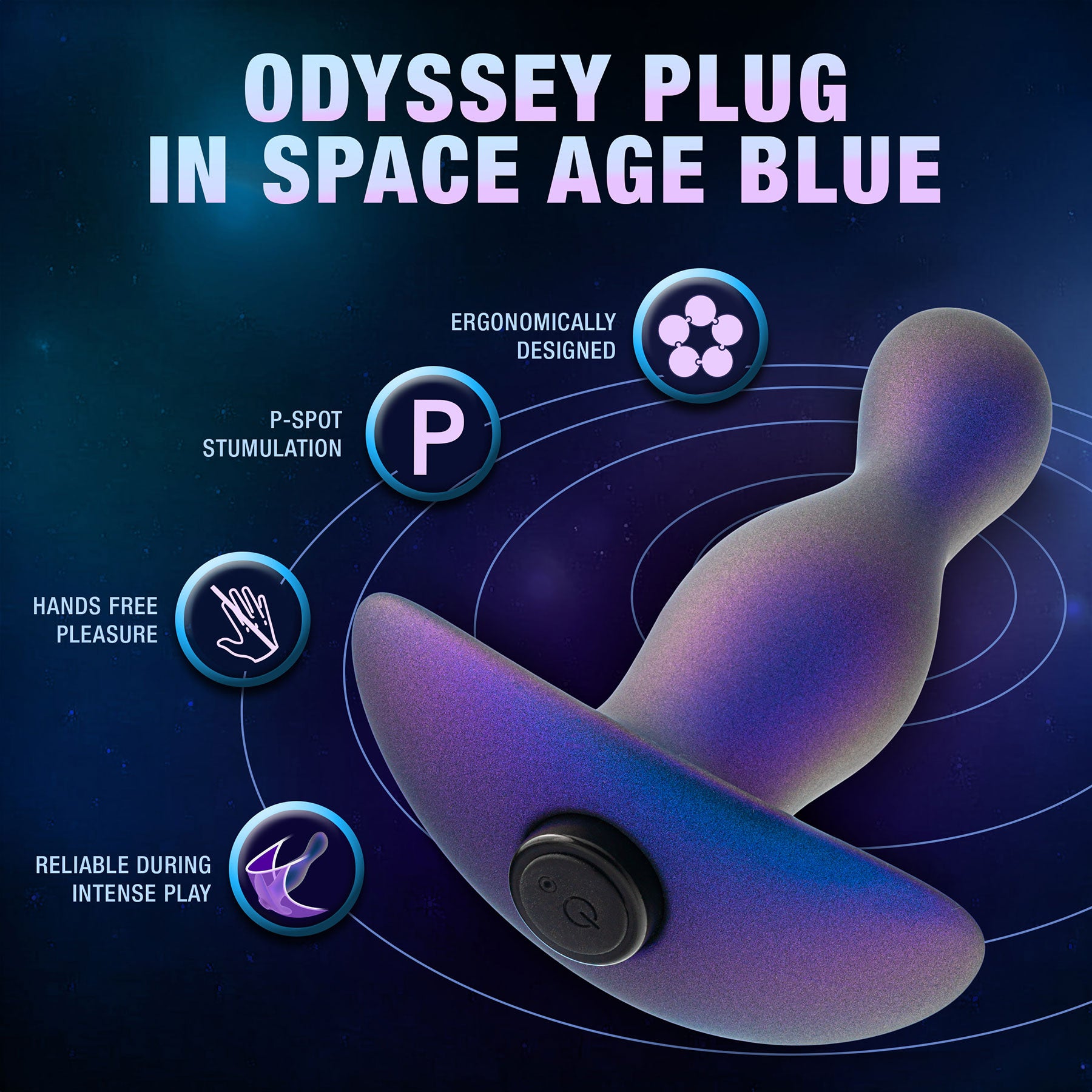 Anal Adventures Matrix Odyssey Vibrating Silicone Rechargeable Prostate Stimulator By Blush