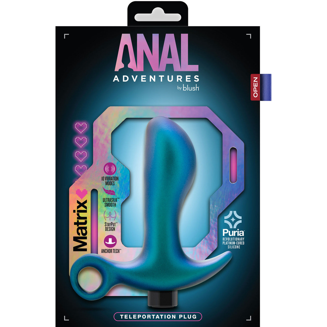 Rechargeable Vibrating Butt Plug - Blue Rechargeable Vibrating Butt Plug - Blue