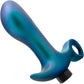 Anal Adventures Matrix Teleportation Silicone Rechargeable Vibrating Butt Plug By Blush - Lunar Blue