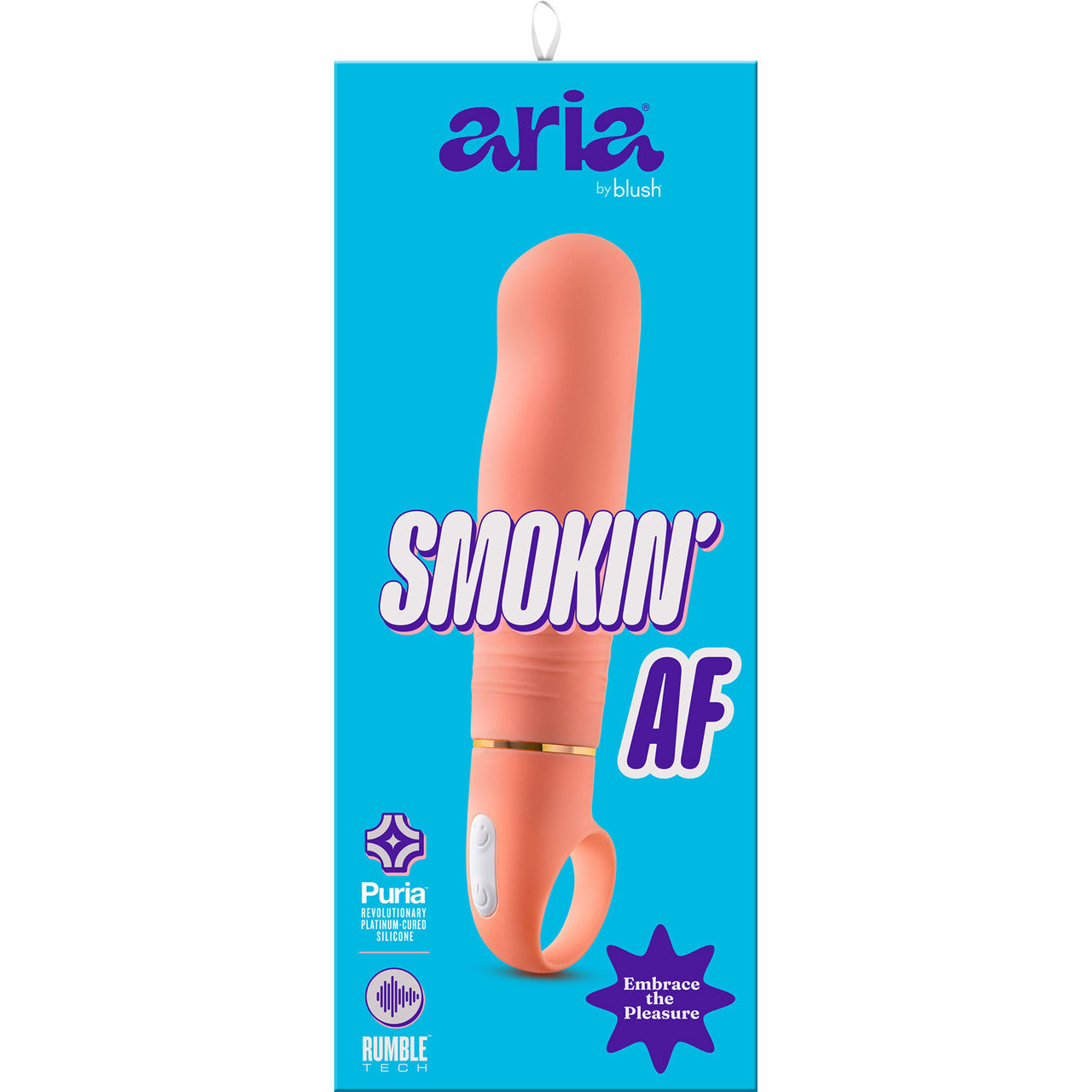 Aria Smokin' AF 10-Function Silicone G-Spot Vibrator By Blush - Coral