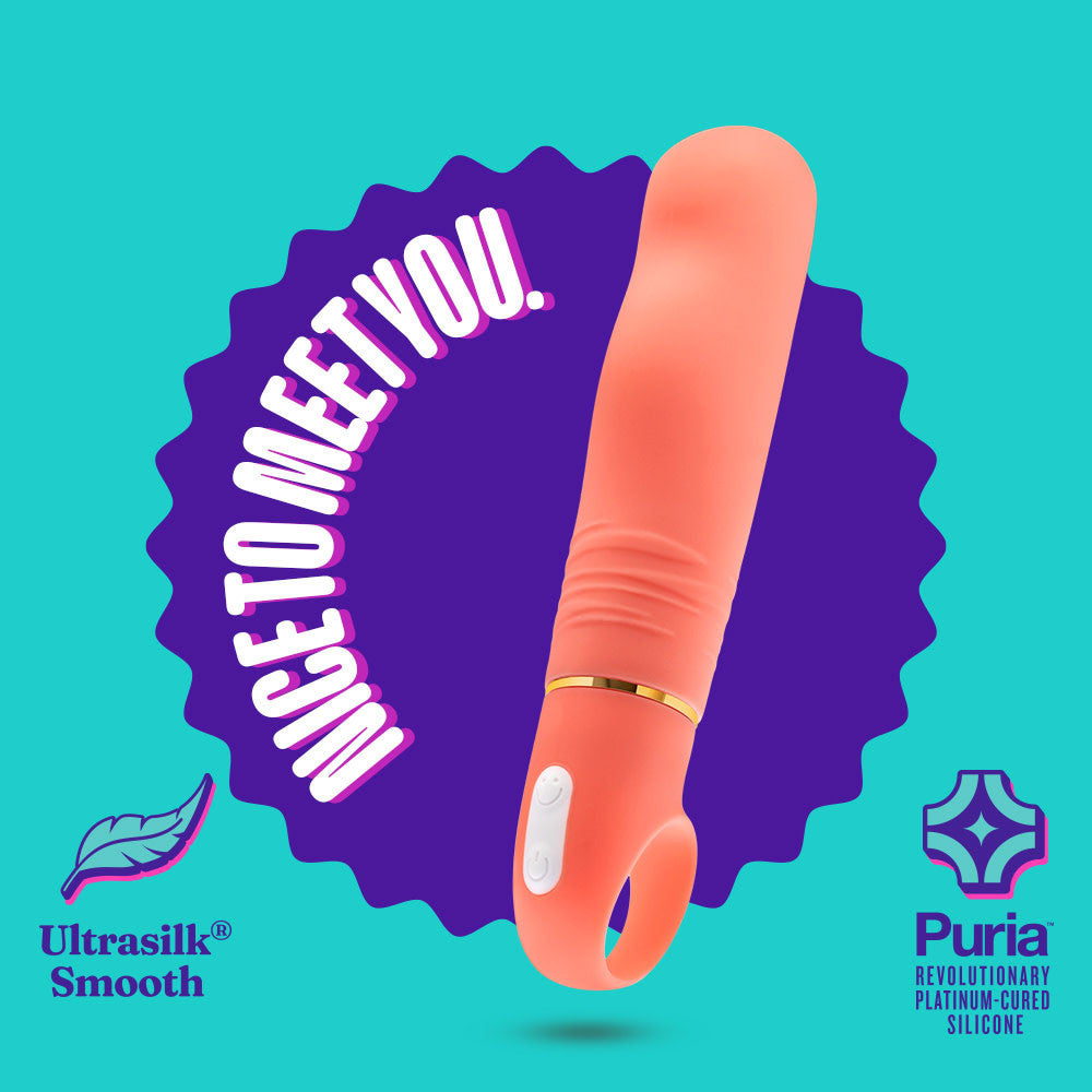 Aria Smokin' AF 10-Function Silicone G-Spot Vibrator By Blush - Coral