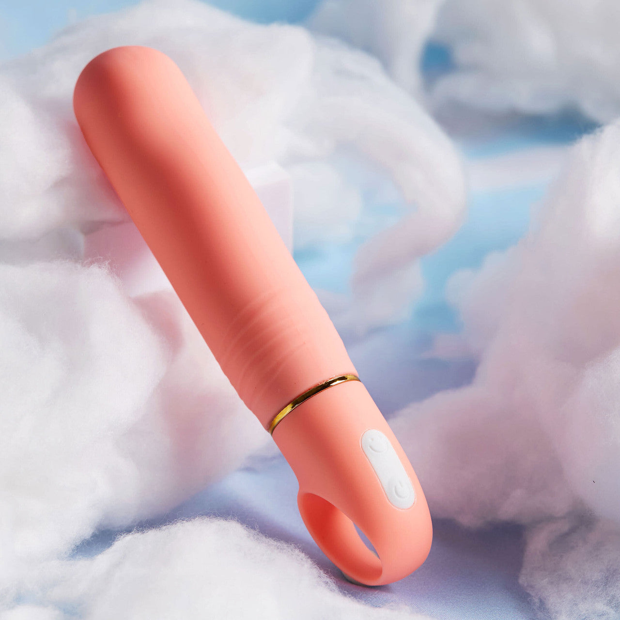 Aria Smokin' AF 10-Function Silicone G-Spot Vibrator By Blush - Coral