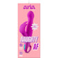 Aria Naughty AF 10-Function Silicone Dual Stimulation Vibrator By Blush - Plum