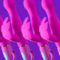 Aria Naughty AF 10-Function Silicone Dual Stimulation Vibrator By Blush - Plum