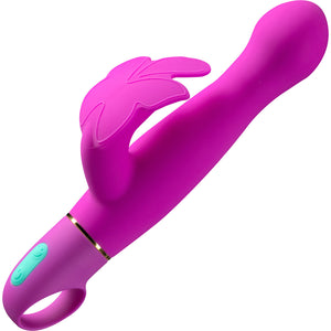 Aria Naughty AF 10-Function Silicone Dual Stimulation Vibrator By Blush - Plum