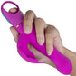 Aria Naughty AF 10-Function Silicone Dual Stimulation Vibrator By Blush - Plum