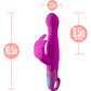 Aria Naughty AF 10-Function Silicone Dual Stimulation Vibrator By Blush - Plum