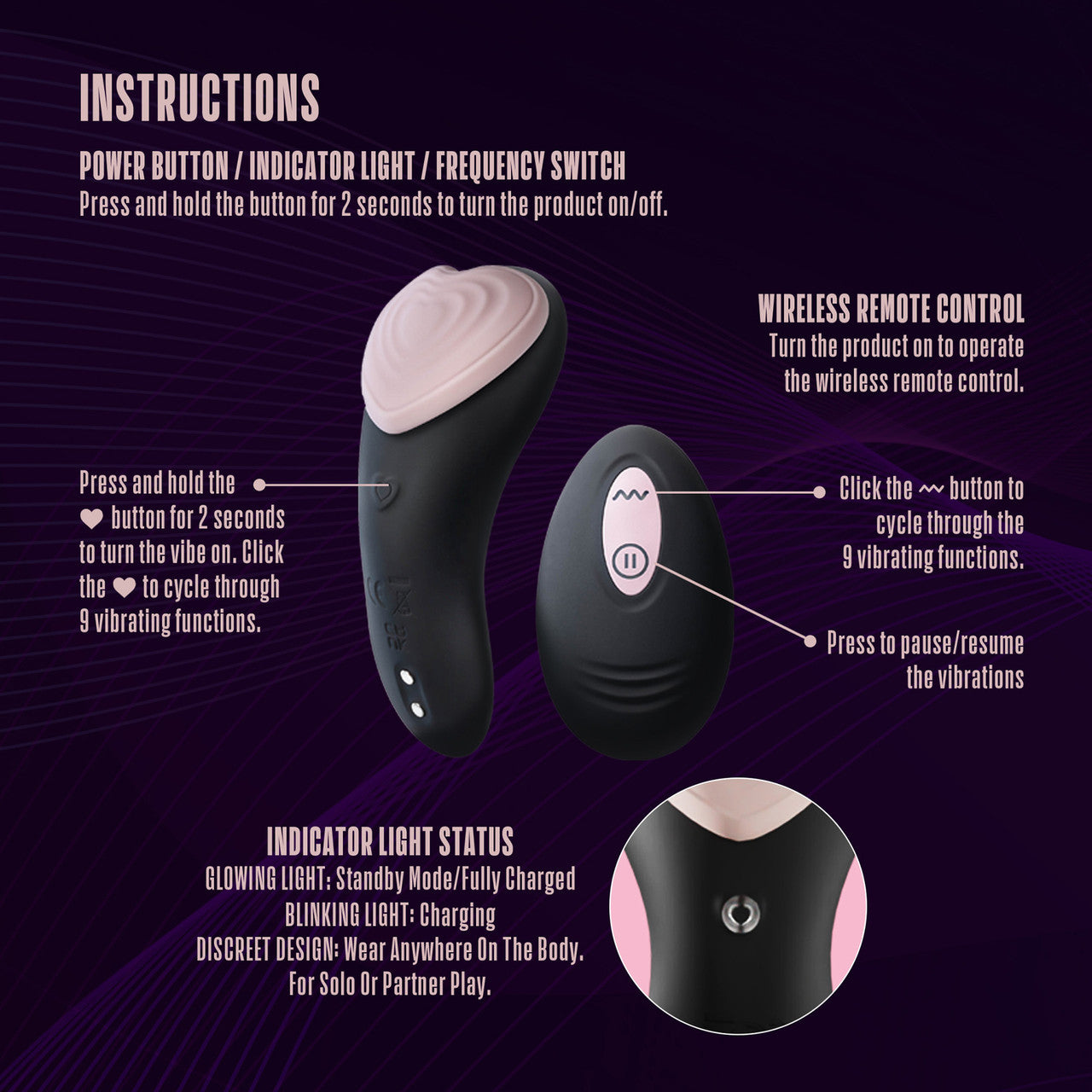 Heartbeat Silicone Panty Vibe by Blush