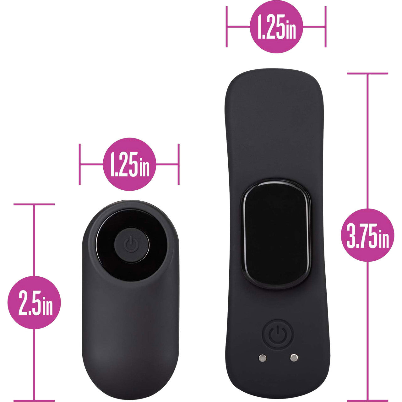 Temptasia Remote Control Silicone Rechargeable Panty Vibe By Blush - Black