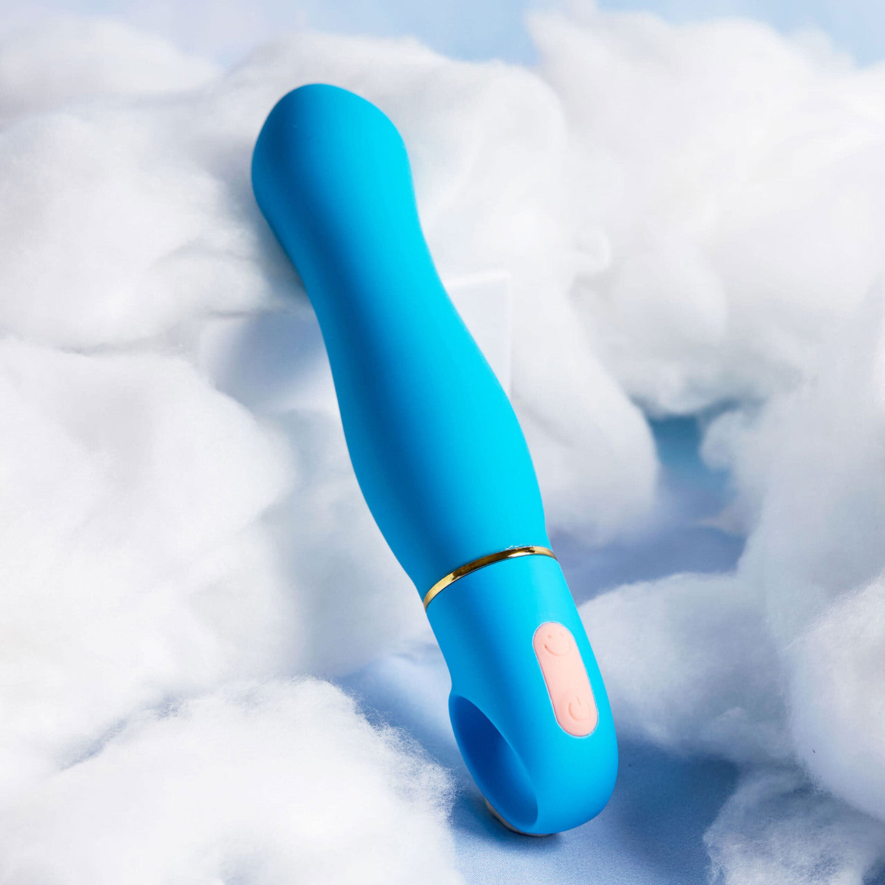 Aria Exciting AF 10-Function Silicone Waterproof Vibrator By Blush - Blue