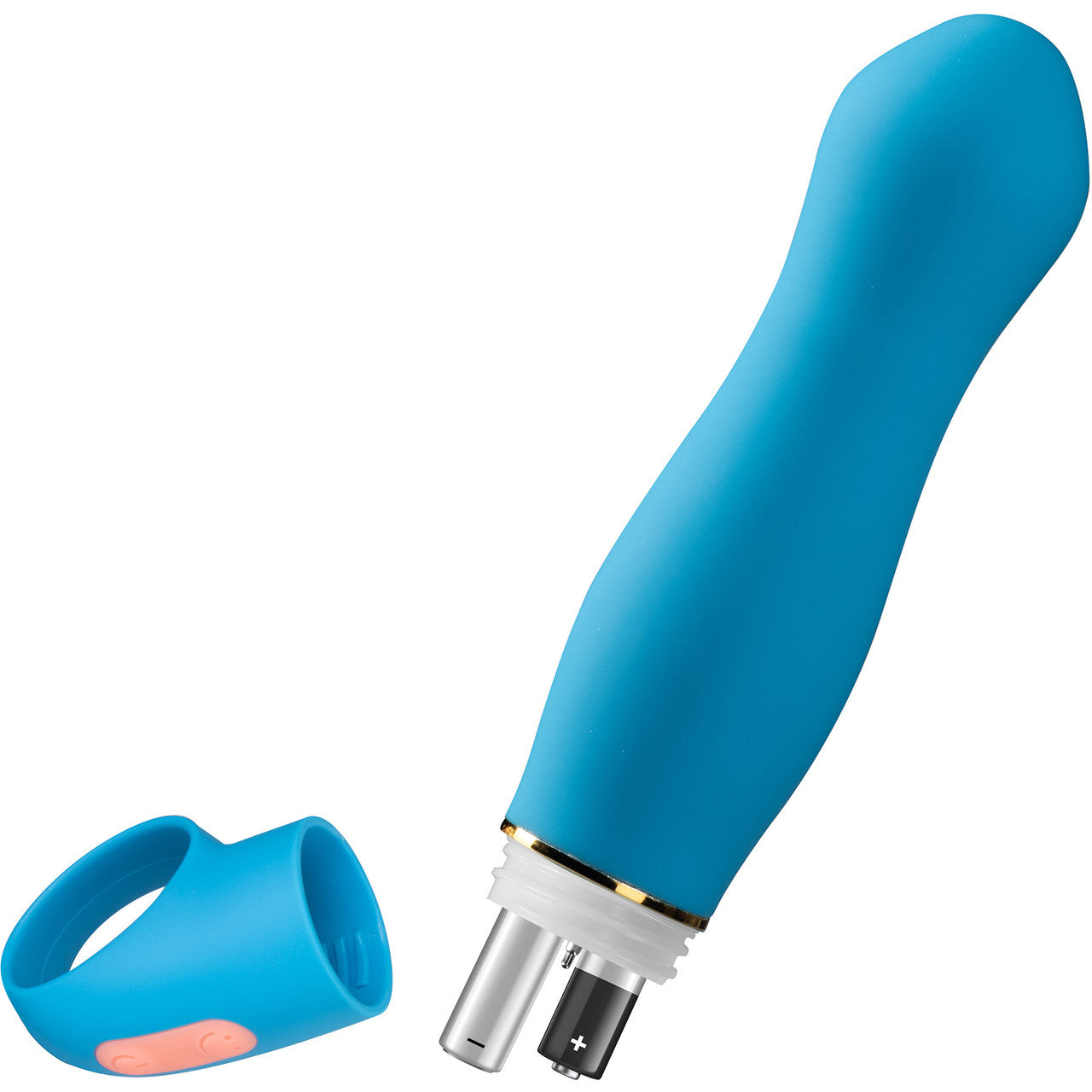 Aria Exciting AF 10-Function Silicone Waterproof Vibrator By Blush - Blue