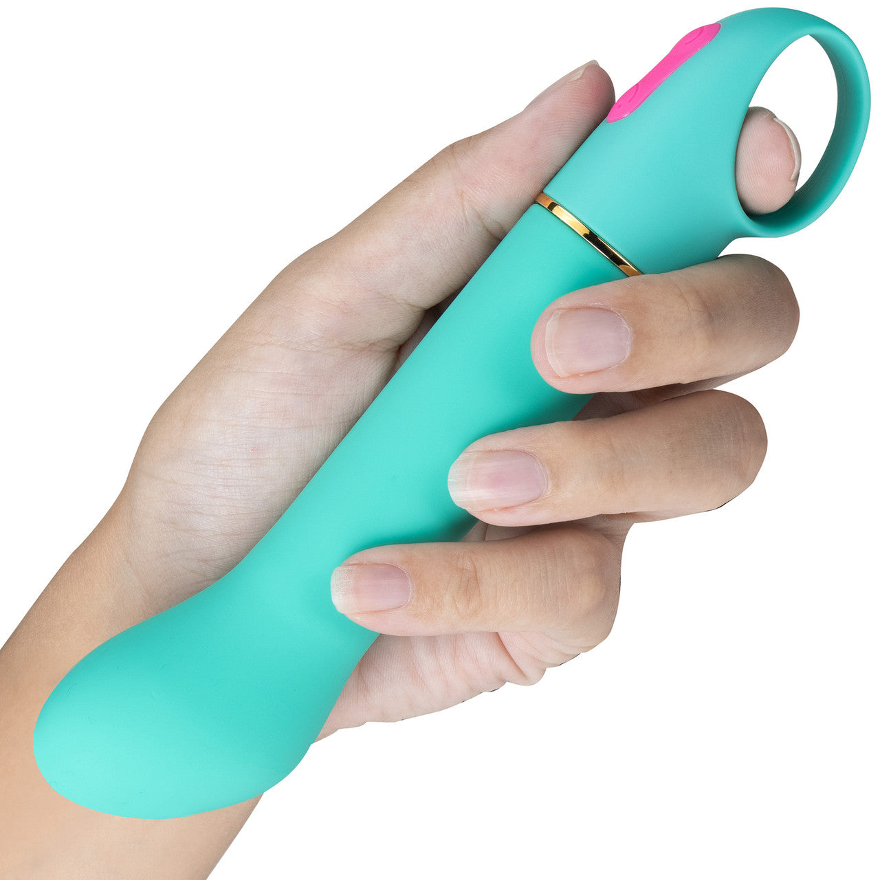 Aria Flirty AF 10-Function Silicone G-Spot Vibrator By Blush - Teal