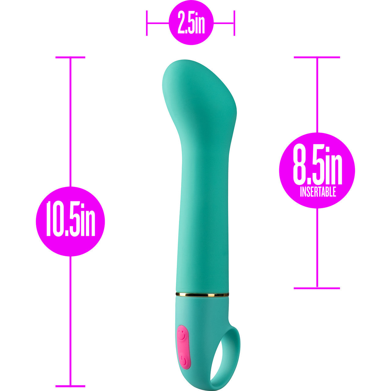 Aria Flirty AF 10-Function Silicone G-Spot Vibrator By Blush - Teal