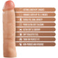 Performance Plus Silicone Realistic Penis Extender Sleeve By Blush