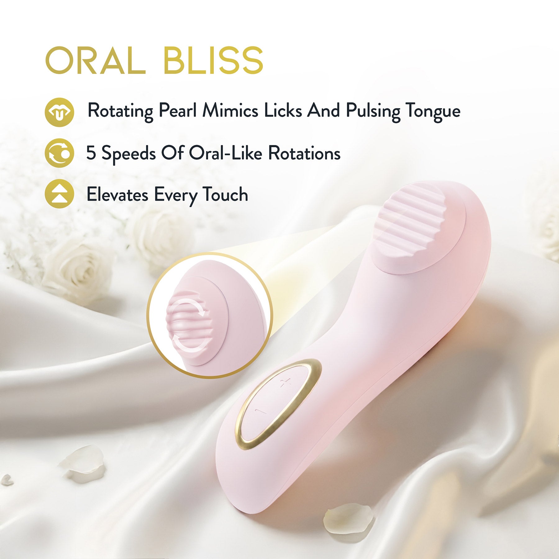 Délice Dahlia Rechargeable Silicone Stimulating Clitoral Massager By Blush