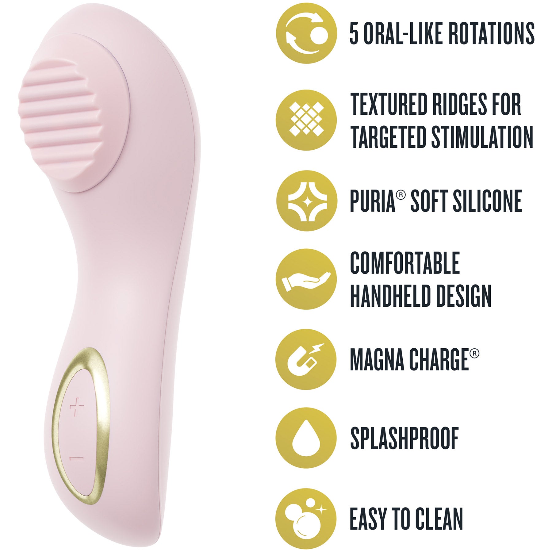 Délice Dahlia Rechargeable Silicone Stimulating Clitoral Massager By Blush