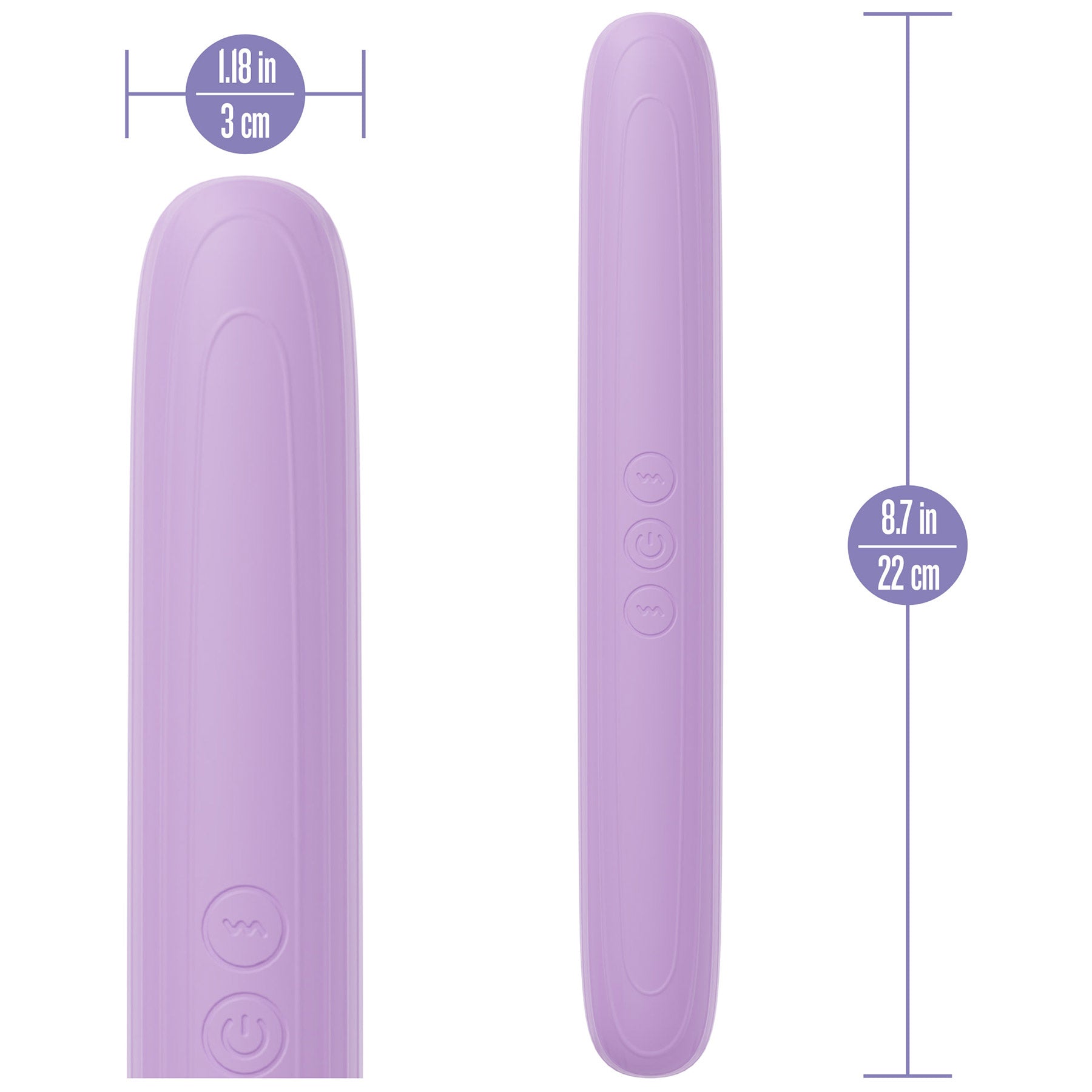 Play With Me Rechargeable Silicone Double Ended Vibrator