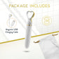 Delice Heartthrob Textured Rechargeable Silicone Vibrator By Blush - White Bouquet